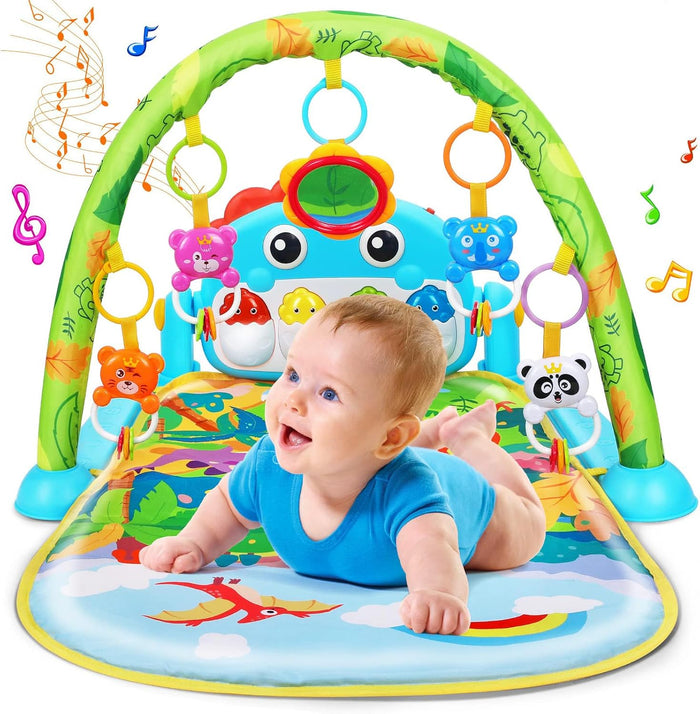 Baby Play Mat,Gym Play Mat,Tummy Time Mat,Kick & Play Piano Gym
