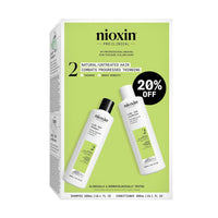 Nioxin Duo Kit | System 2 Scalp + Hair Thickening Shampoo & Conditioner, 10.1 Fl Oz Each | For Natural Hair with Progressed Thinning