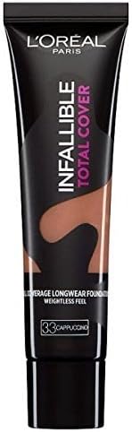 L'Oreal Paris Infallible Total Cover Foundation, Number 33, Cappucino