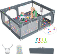 Extra Large Baby Playpen, GuanfeiTech 200 * 180cm Playyard Play Pens