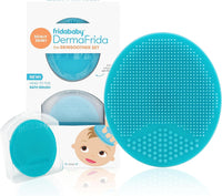 Frida Baby DermaFrida The SkinSoother Baby Bath Silicone Brush| Baby Essential for Dry Skin, Cradle Cap and Eczema (2 Pack)