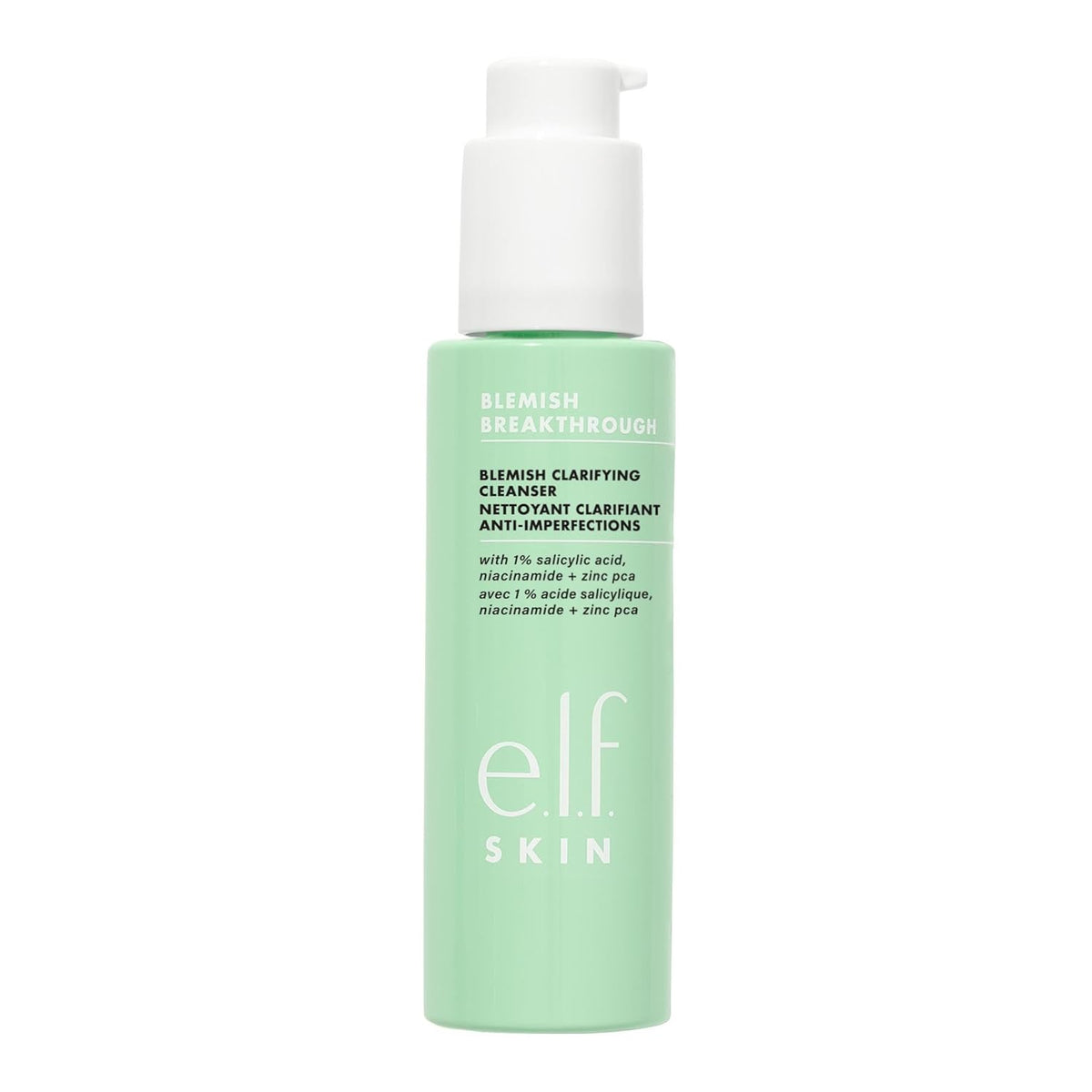 e.l.f. SKIN Blemish Breakthrough Clarifying Cleanser, Gel Cleanser For Removing Makeup, Controlling Oil & Clarifying Pores, 1% Salicylic Acid