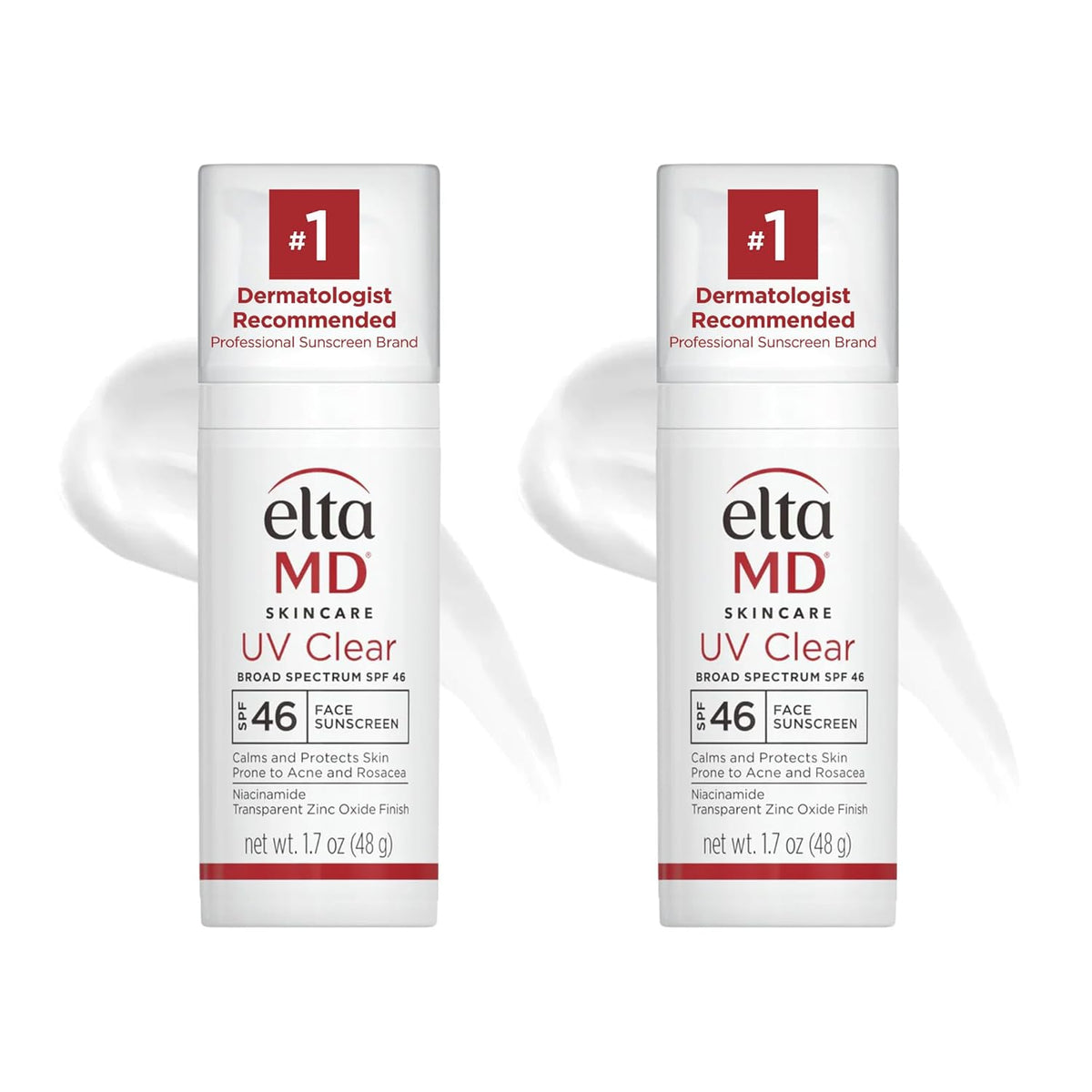 EltaMD UV Clear Face Sunscreen SPF 46, Oil-Free Sunscreen with Zinc Oxide, Dermatologist Recommended