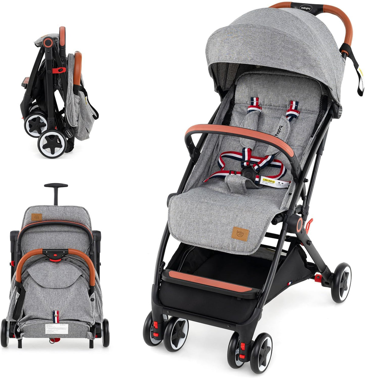 BABY JOY Lightweight Baby Stroller w/ Mesh Net