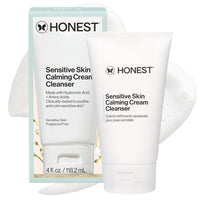Honest Beauty Calm On Foaming Cream Cleanser for Sensitive Skin | Hyaluronic Acid + Calming Phyto-Blend | EWG Verified, Vegan + Cruelty Free | 4 fl oz