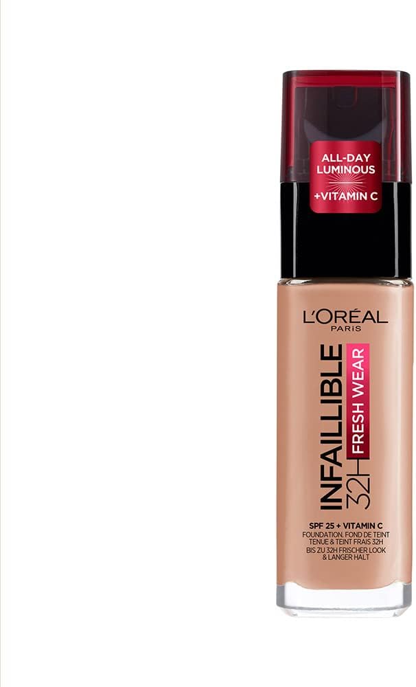 L’Oréal Paris Infallible 32HR Freshwear Foundation with SPF25 and Vitamin C - 160 Rose Linen