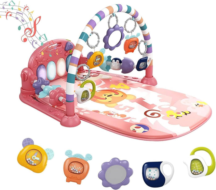Baby Play Mat Baby Gym,Funny Play Piano Tummy Time Baby Activity Gym Mat