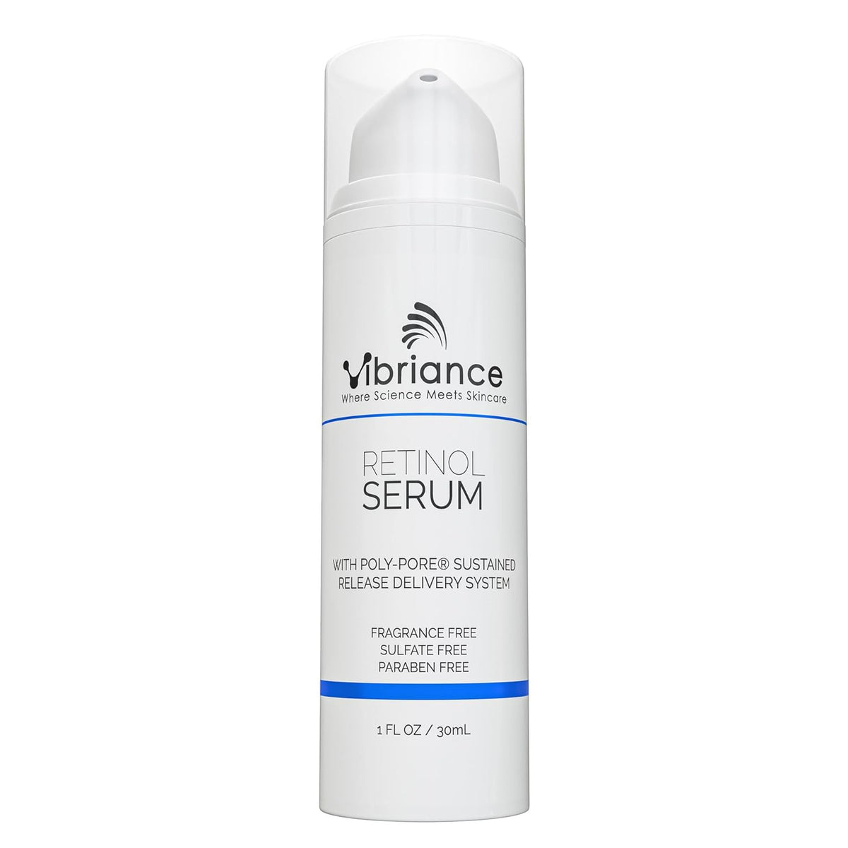 Vibriance Retinol Serum for Face - Reduces Appearance of Deep Wrinkles and Large Pores, Enhances Tone, Improves Complexion - Sensitive, Mature Skin Night Cream - 1 fl oz