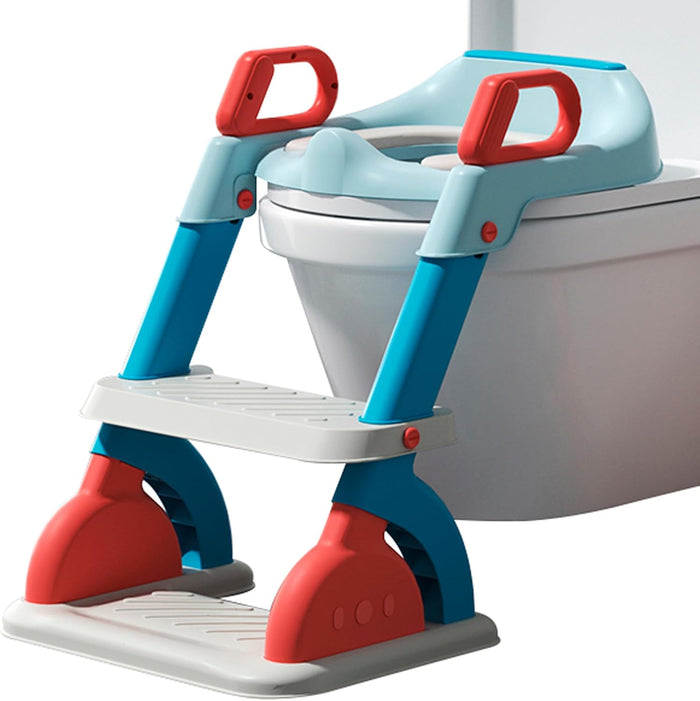 Potty Training Seat with Step Stool Ladder,Anti-Slip Pads Ladder