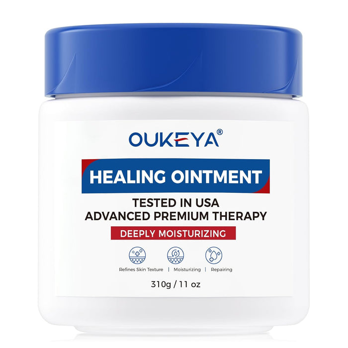 Healing Ointment, Advanced Therapy Skin Protectant,Soothes Cracked Hands and Chapped Lips