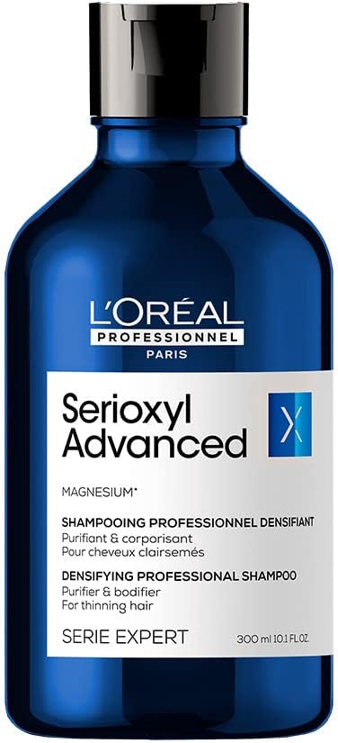 L'Oréal Professionnel | Strengthening Hair Shampoo for Thinning Hair, Serioxyl Advanced Purifier & Bodifier Shampoo, 300 ml