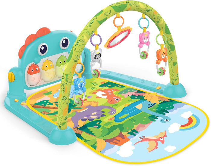 Tummy Time Baby Gym Play Mats,Kick & Play Piano Gym for Infants