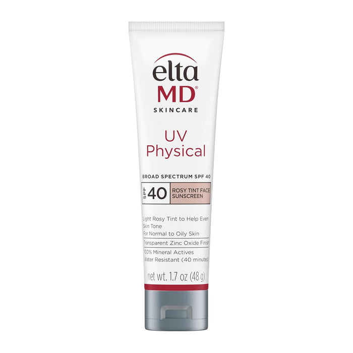 EltaMD UV Physical Tinted Sunscreen for Face, 100% Mineral Active Sunscreen