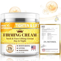 3% Retinol Cream Face Moisturizer, Anti Aging Neck Firming Cream with Collagen