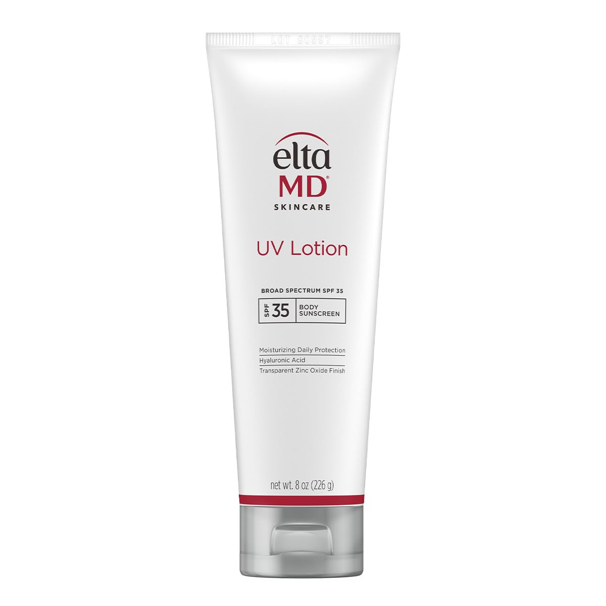EltaMD UV Lotion Body Sunscreen, SPF 30+ Sunscreen Lotion, Made with Zinc Oxide and Hyaluronic Acid