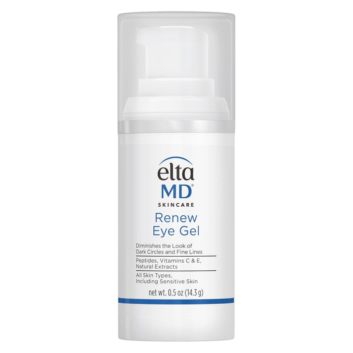 EltaMD Renew Eye Gel, Serum for Dark Circles and Puffiness, Under Eye Serum for Face, Anti Aging, Minimizes Fine Lines and Wrinkles, 0.5 oz Pump