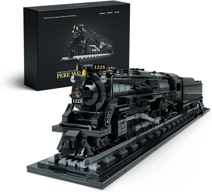 Nifeliz 1225 Locomotive Building Set, Classic Steam Train Model Toy for Adult Collectors, Display and Gift Giving (1,587 PCS, NF10323)