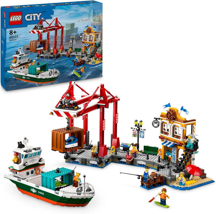 LEGO® City Seaside Harbour with Cargo Ship 60422 Toy