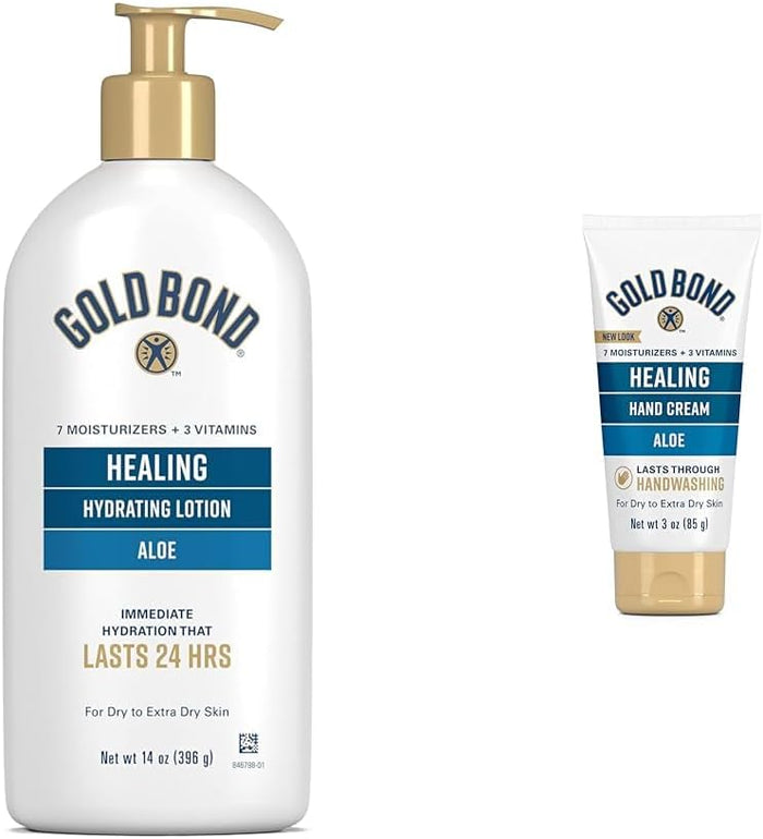 Gold Bond Healing Hydrating Lotion, 14 oz., With Aloe, Moisturizes, Immediate 24-Hour Hydration