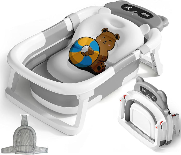 STEUGO Baby Bath Tub for Newborn (Grey)