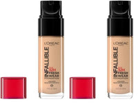 L’Oréal Paris Makeup Infallible Up to 24 Hour Fresh Wear Foundation, Golden Beige, 1 fl; Ounce (Pack of 2)