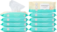 Marquise Baby Eco Wipes Real Life Pack 64 Wipes (Pack of 9), Total 576 Wipes