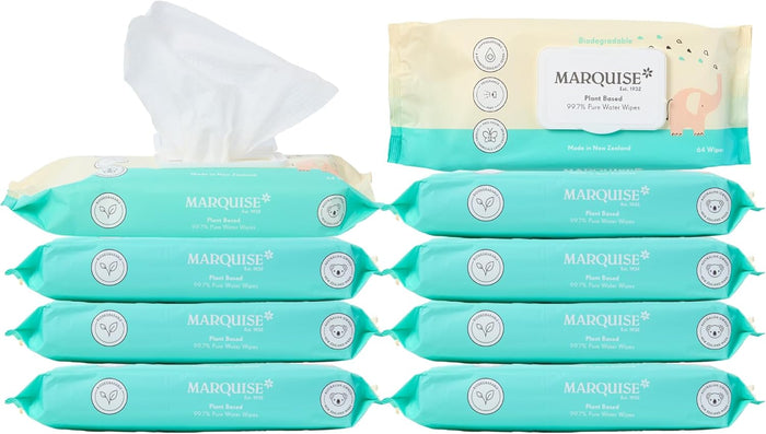 Marquise Baby Eco Wipes Real Life Pack 64 Wipes (Pack of 9), Total 576 Wipes