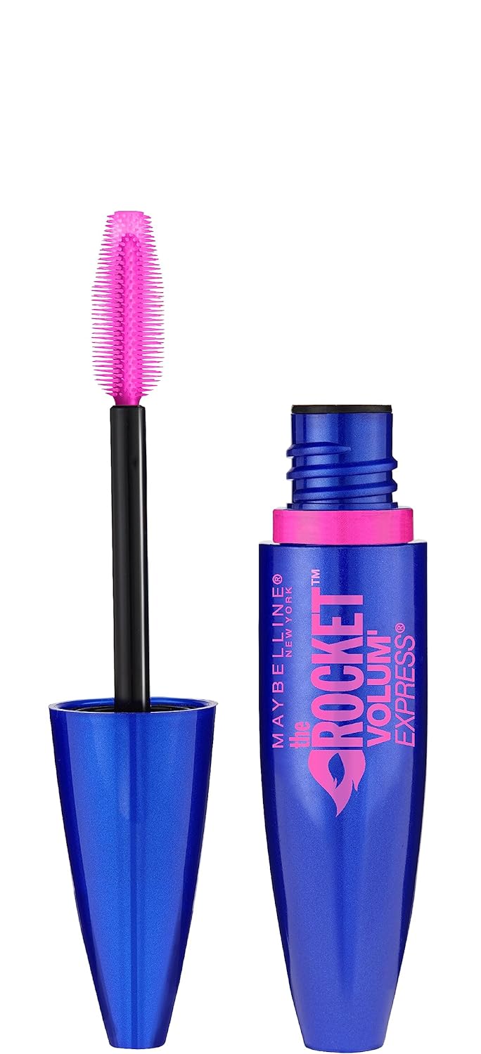 Maybelline Volum' Express The Rocket Volumizing Washable Mascara, Blackest Black, 1 Count