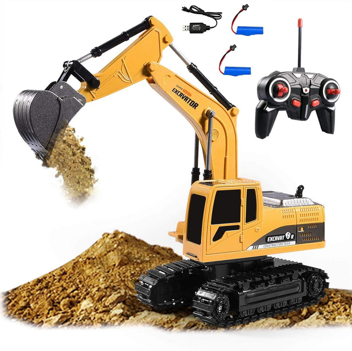 Remote Control Excavator Hydraulic Truck. 6 Channel Full Functional Rechargeable RC Toy