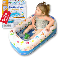 Mommy's Helper | Inflatable Under The Sea Baby Bathtub, Portable Bathtub Recommended Months 6 to 24