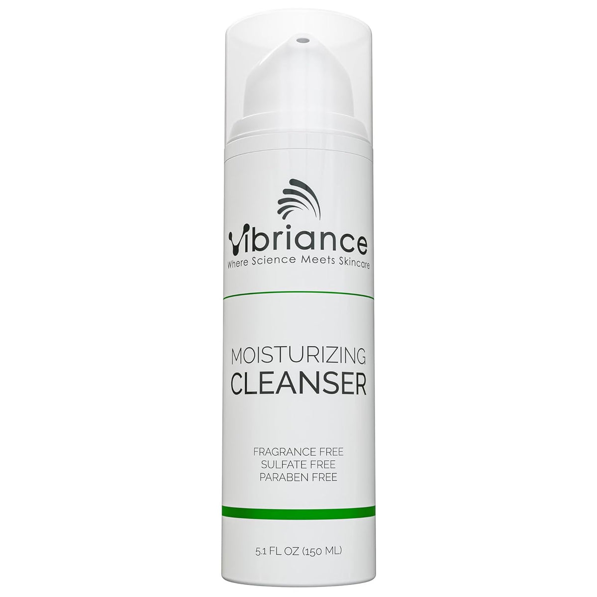 Vibriance Moisturizing Face Cleanser, 5.1 fl oz - Ultra-Hydrating Facial Wash for Women, Normal to Dry Skin - Sulfate and Paraben-Free - Removes Makeup, Impurities