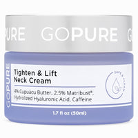 goPure Neck Firming Cream - Anti-Aging Neck Cream for Tightening and Wrinkles for an Even Skin Tone and Neck Lift - With Pro-Active Firming Complex, 1.7 oz