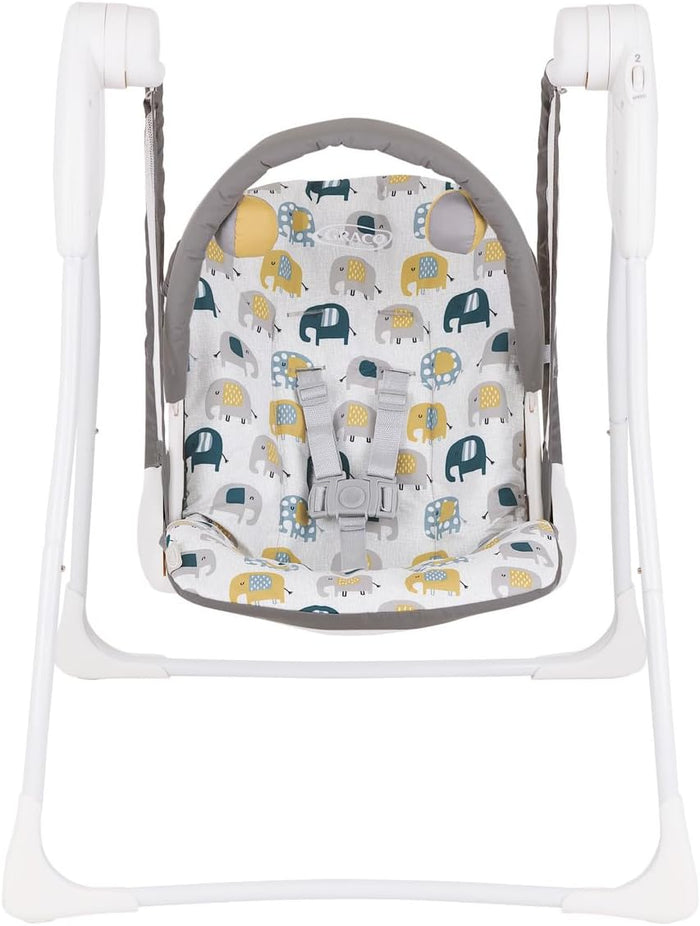 Graco Baby Delight Swing with 2 swing speeds, compact fold and lightweight at only 4.67kg