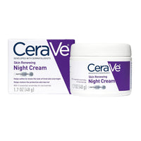 CeraVe Skin Renewing Night Cream, Niacinamide, Peptide Complex, and Hyaluronic Acid Moisturizer for Face, 1.7 Ounce, Packaging may Vary Visit the CeraVe S