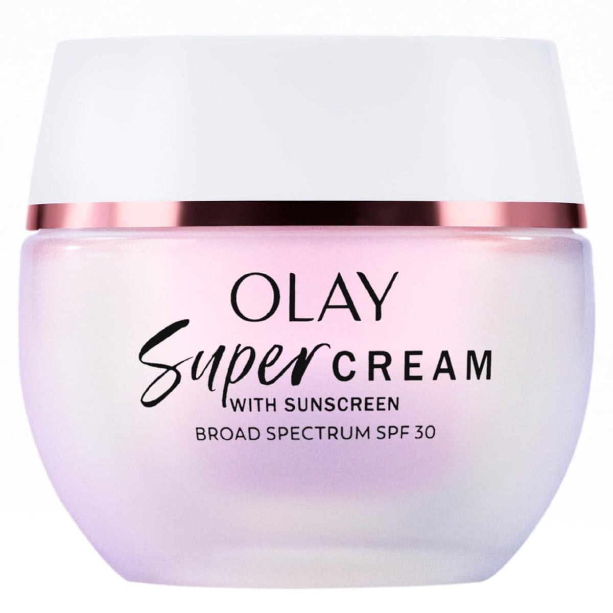 Olay Super Cream with Sunscreen SPF 30, 1.7 oz, Ultra Lightweight Face Moisturizer