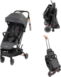 Mother's Choice Minny Ultra Compact Trolley Stroller, Mineral Grey