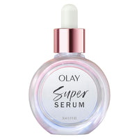 Olay Super Serum - Vitamin C & E, Niacinamide, Collagen Peptide, AHA - Glass Skin Care for Face - Brightening, Hydrating, Firming, Evens Tone, Smooths Fine Lines, Dark Spot Reduction, 1.0 Oz