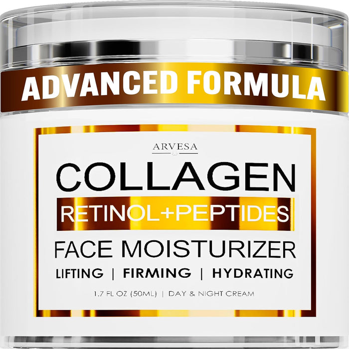 Collagen Cream - Anti Aging Face Moisturizer - Wrinkle Cream for Women and Men