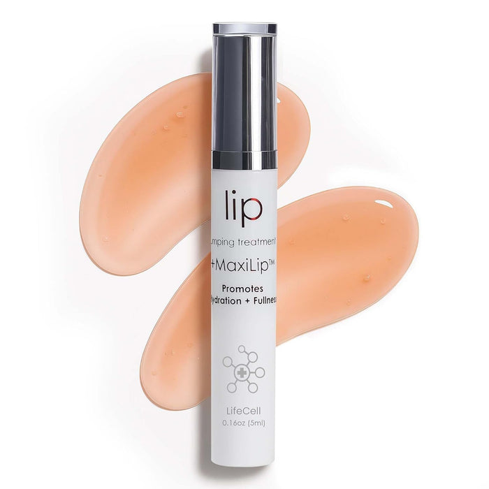 LifeCell Lip Plumping Treatment – Glossy Balm with MaxiLip Peptides for Fuller
