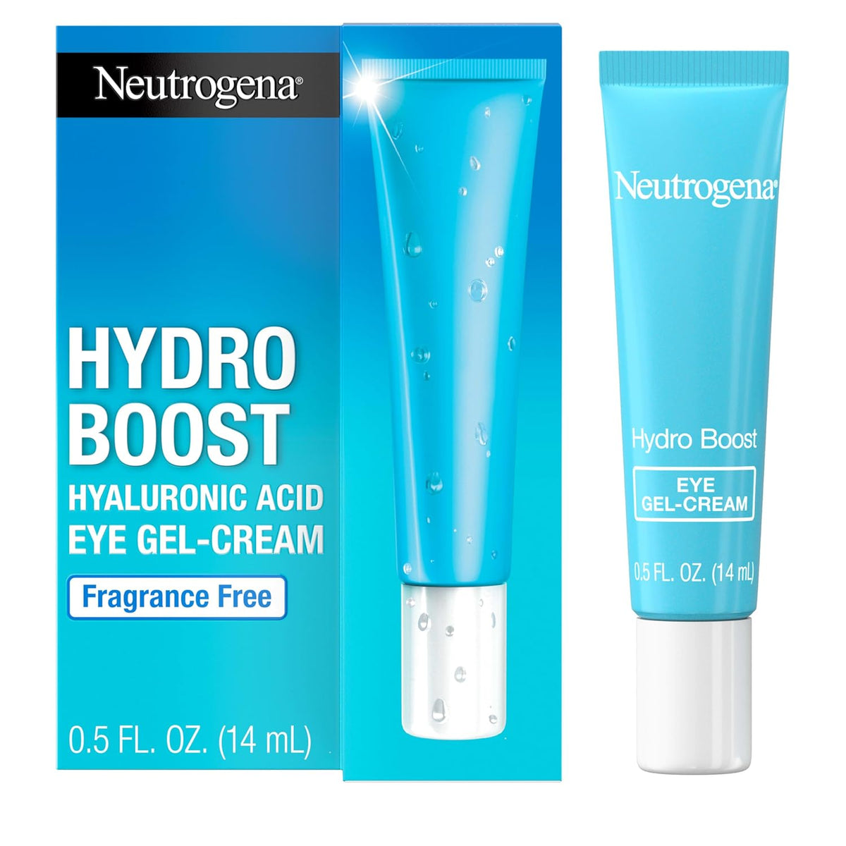 Neutrogena Hydro Boost Under Eye Cream, Fragrance Free and Non-Comedogenic, 0.5 oz