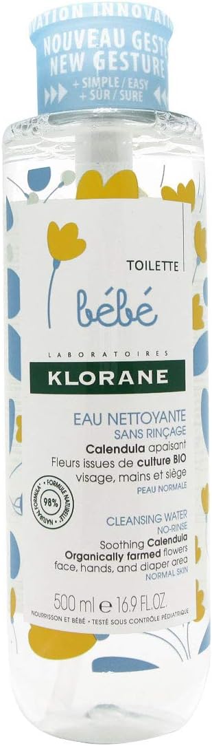 Klorane Baby No-Rinse Cleansing Water 500ml