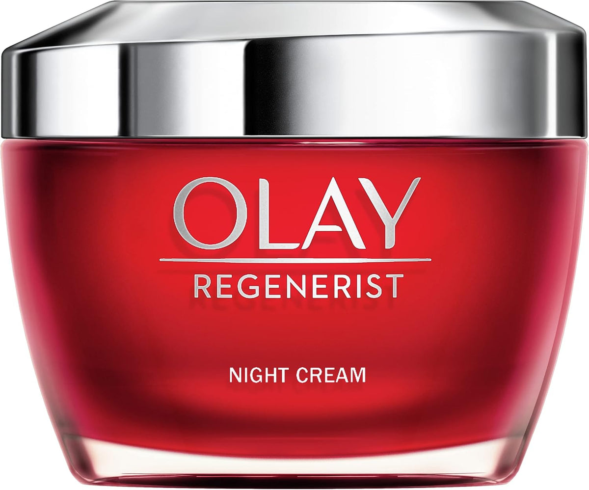 Olay Regenerist Crema De Noche, Fórmula Con Niacinamida (Vitamina B3) Y Péptidos, Hidrata Al Instante Y Durante 24H, Piel Más Firme En 14 Días, 50 ml