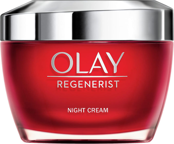 Olay Regenerist Crema De Noche, Fórmula Con Niacinamida (Vitamina B3) Y Péptidos, Hidrata Al Instante Y Durante 24H, Piel Más Firme En 14 Días, 50 ml