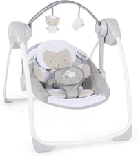 Ingenuity Comfort 2 Go Compact Portable 6-Speed Cushioned Baby Swing with Music