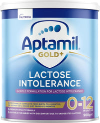 Aptamil Gold+ Lactose Intolerance Baby Infant Formula, From Birth to 12 Months, 900g