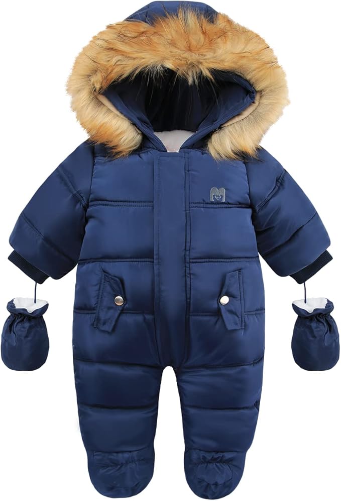 Tumaron Baby Girl Winter Snowsuit Toddler Jacket Clothes For Boy Infant Jumpsuit Hoodied