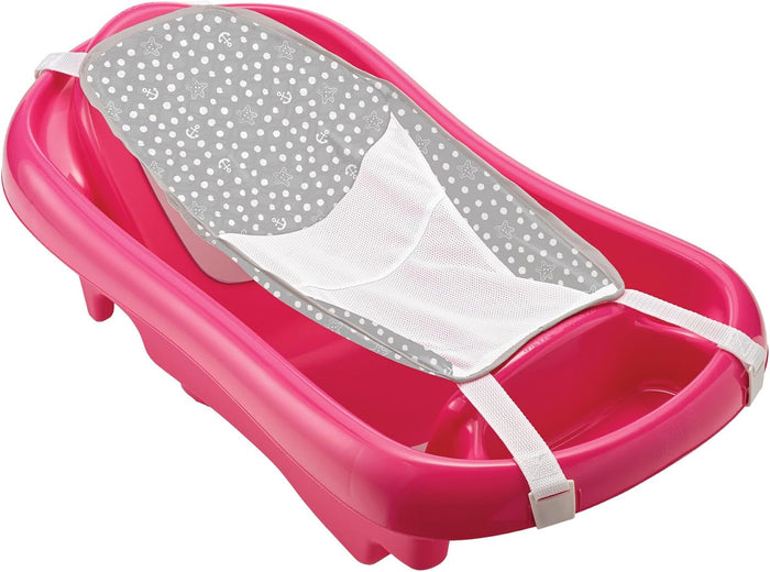 The First Years Newborn to Toddler Tub with Bath Sling, Pink