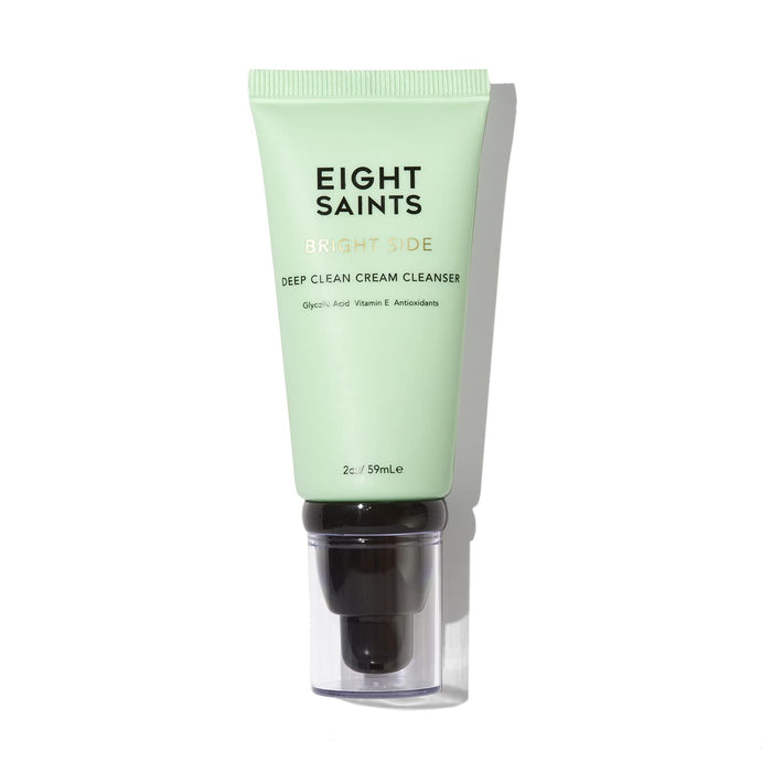 Eight Saints Bright Side Cream Facial Cleanser, Moisturizing Non-Foaming Daily Face Wash