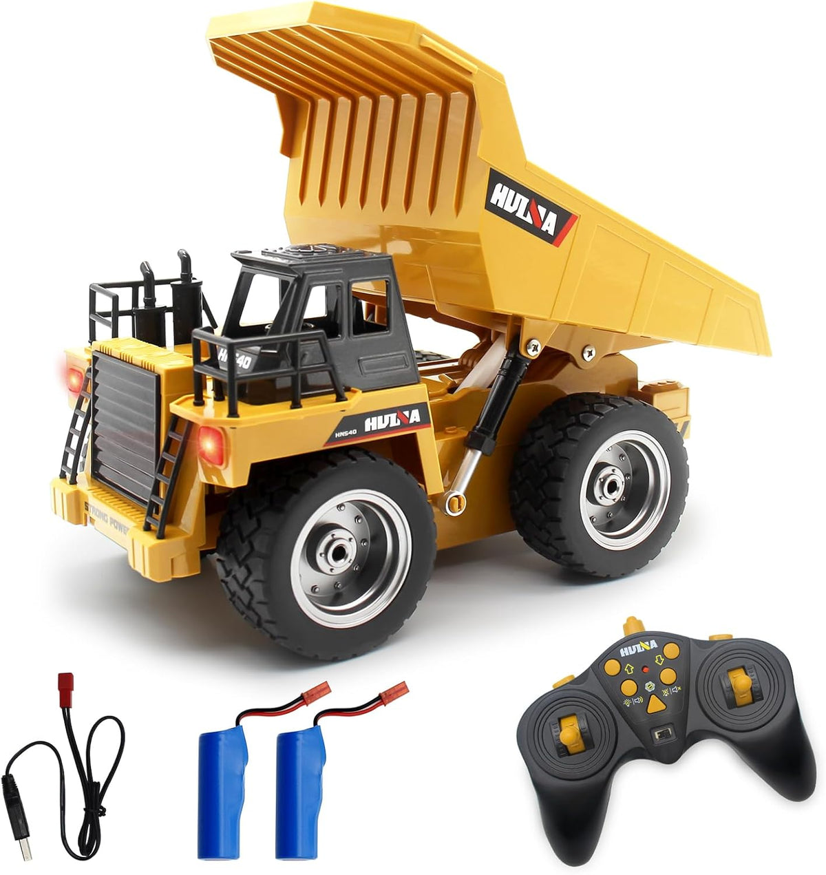 Fisca 6 Ch 2.4G Alloy Remote Control Dump Truck 4 Wheel Driver