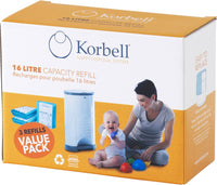 KORBELL Nappy Disposal BIN Liners (3PK)